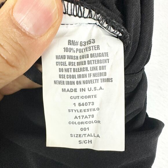 Rampage Vintage Y2K Hi Low Sequins Whimsigoth Maxi Dress Size Small Fairy Black - Picture 8 of 8